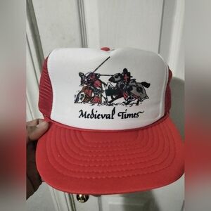 OTTO Red and White Medieval Times Cap